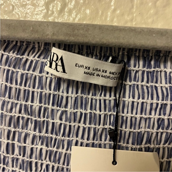 NWT ZARA Embroider Eyelet Dress Size XS - Picture 4 of 6